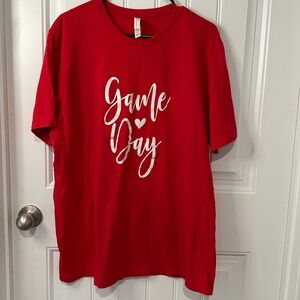 Red Game Day t-shirt size 2X